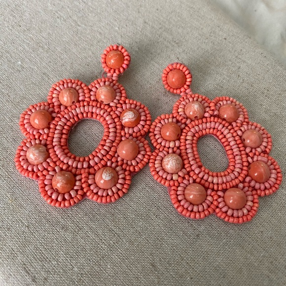 Stella & Dot Rose Statement Earrings - Picture 2 of 4